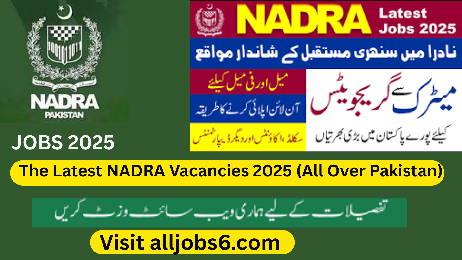 The Latest NADRA Vacancies 2025